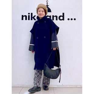 日单潮牌nk休闲装外套高领斗篷