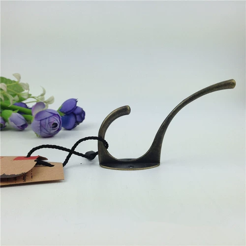 Творческий ретро железный ремесленный крючок для жесткой аппаратная аксессуара бронзовая одежда Магазин декоративный стены