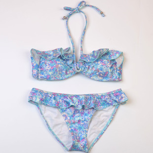 bikini泳衣女款 海边性感挂脖抹胸比基尼时尚 澳洲品牌ONE 特价