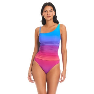 女多款 设计师品牌BLEU新款 连体泳衣显瘦度假泳装 印花修身 时尚