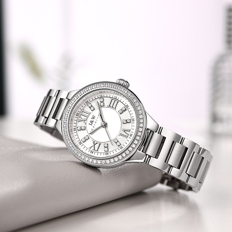 爱沃驰女士手表名牌正品十大品牌防水石英表女款镶钻轻奢小众女表