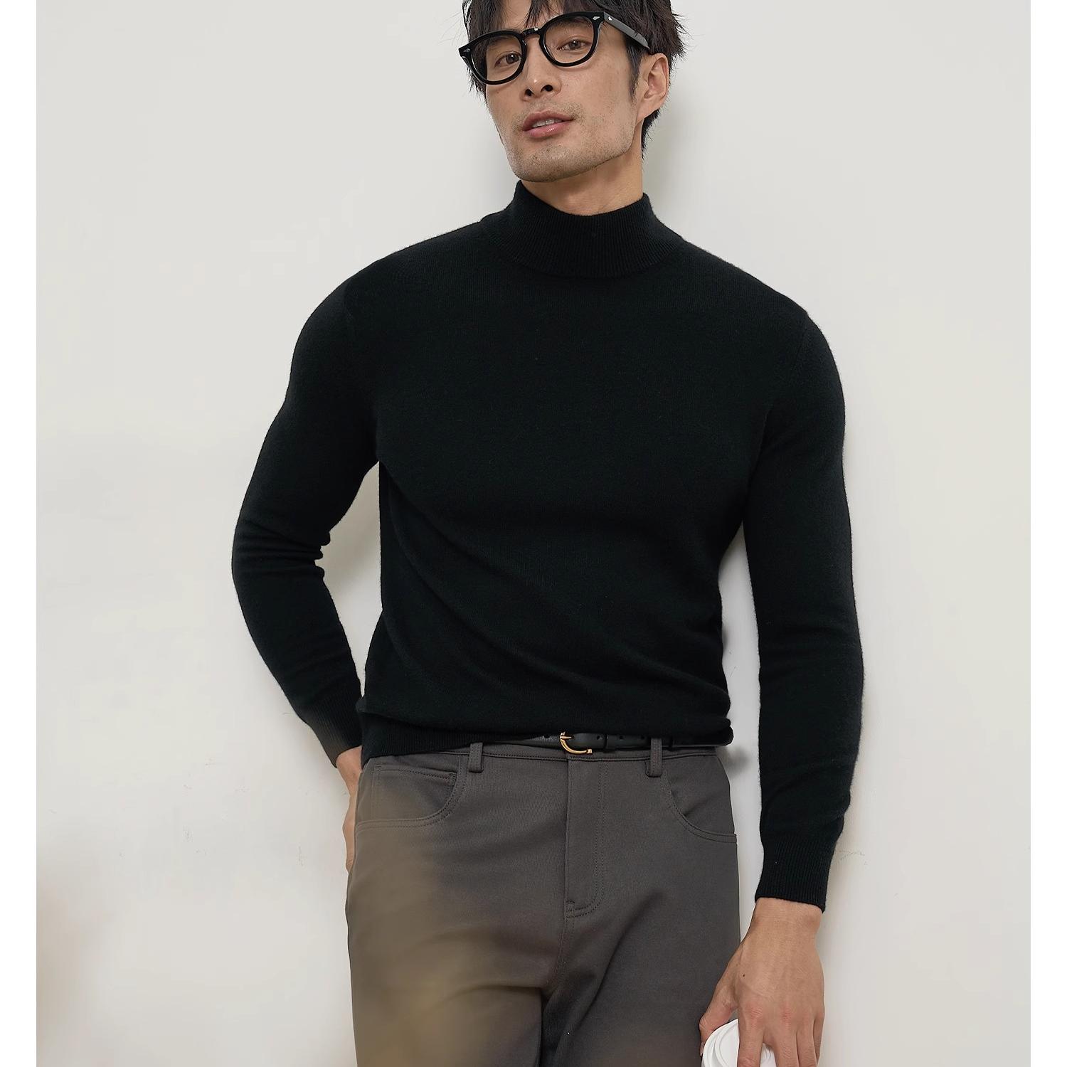 康赛妮小山羊BABY纯羊绒衫男士