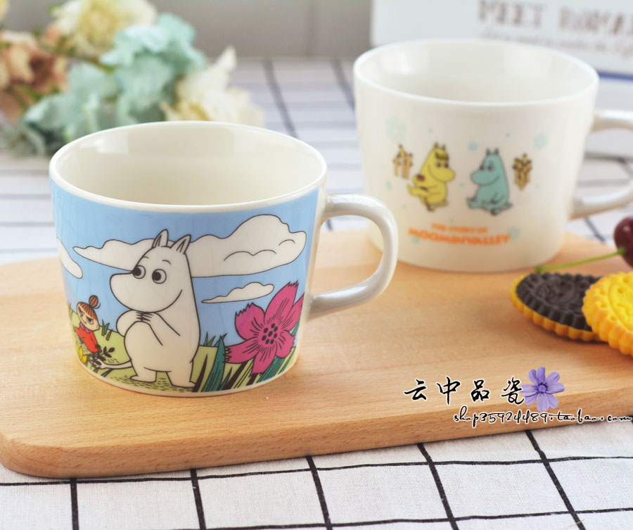 陶瓷日式风餐具情侣牛奶儿童杯