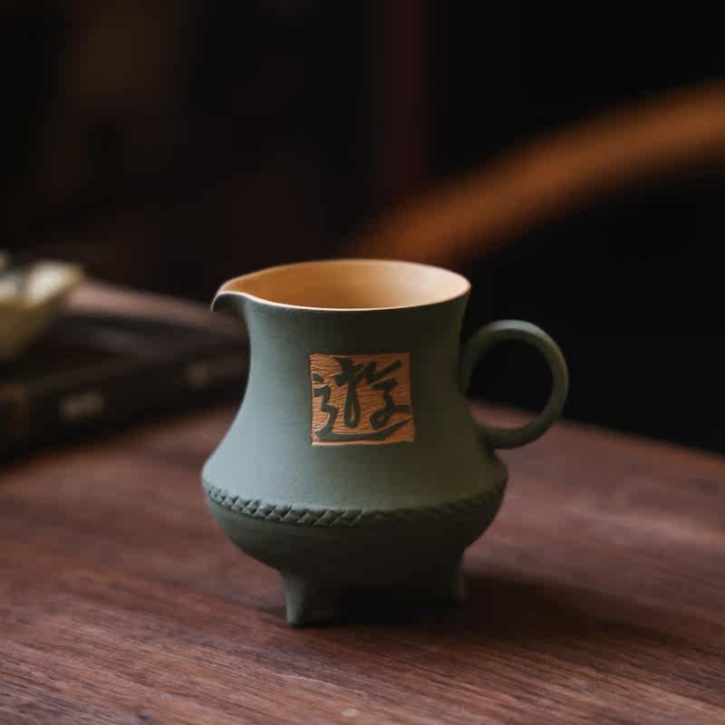 梵汝茶书院 里作l黄段泥手工雕刻诗文井本山绿紫陌公杯分茶器茶海高性价比高么？