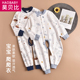 婴儿开裆连体衣纯棉宝宝长袖 爬爬服春秋款 男女童连身衣睡衣内衣