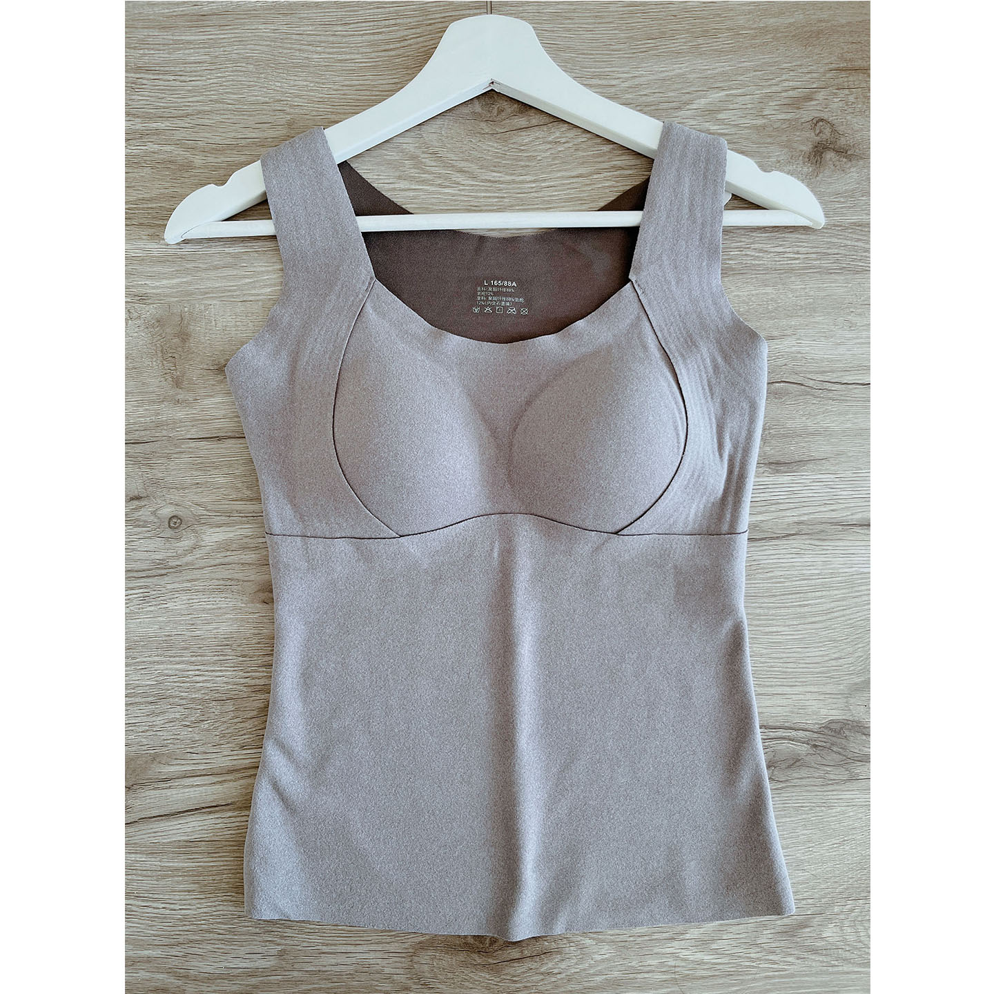 秋冬加绒保暖背心免穿文胸无痕打底上衣塑形收腰收腹保暖内衣大码