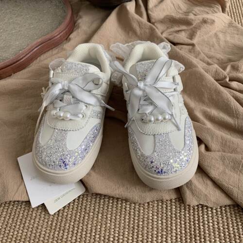 JBM正品儿童鞋春新款韩版儿童蕾丝板鞋女童公主鞋女孩休闲小白鞋