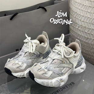 JBM正品儿童运动鞋炫酷做旧老爹鞋男女童潮鞋鳄鱼鞋轻便跑步鞋子