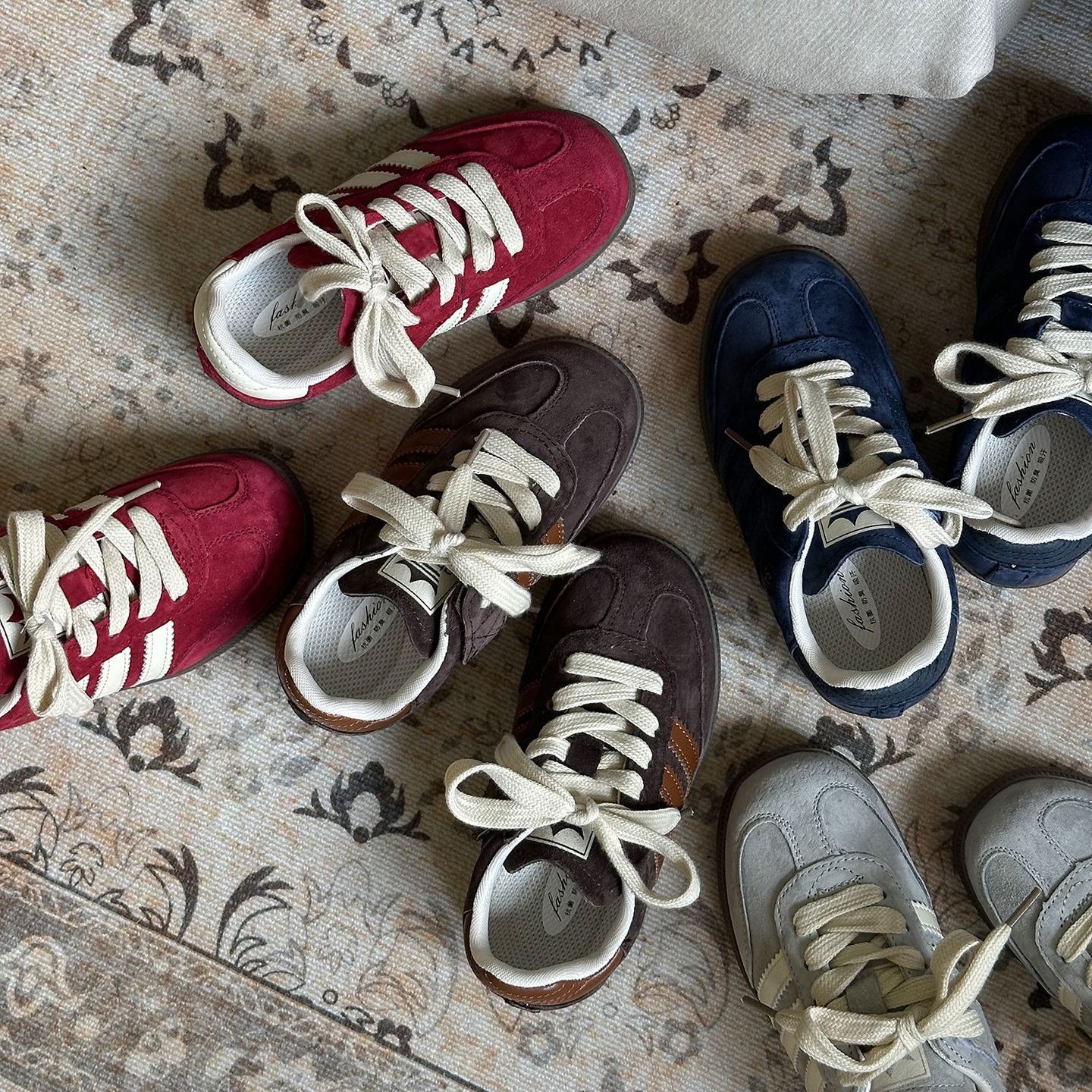 韩系中大童秋季时尚真皮德训鞋潮