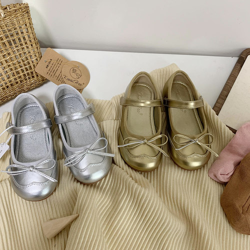 葵兮春秋新款女童韩版软底小皮鞋