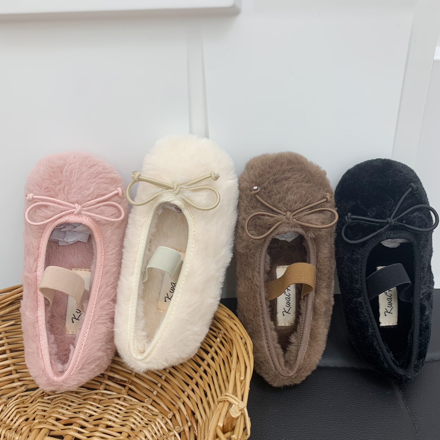 女童公主鞋外穿松紧带洋气蝴蝶结