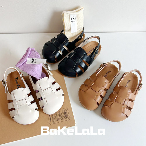 夏季包头韩版儿童博肯凉鞋