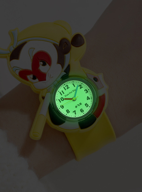 夜光孙悟空拍拍表卡通儿童手表卷尺可爱学生男孩女孩啪啪圈防水