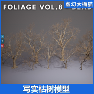 UE5 枯树模型Foliage VOL.8 - Dead Trees (Nanite and Low Poly)