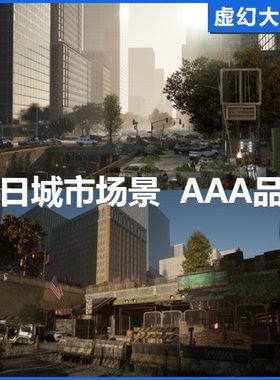 UE5虚幻4 Post Apocalyptic NYC 美国末日生存废弃城市场景 FPS