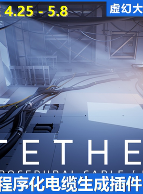 UE4虚幻5 Tether Procedural Cable Rope 程序化电线电缆生成插件