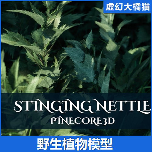 UE5.3+ Stinging Nettle 野生地面植物模型 地编 Nanite Foliage