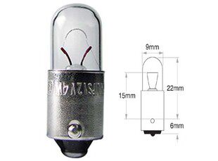 10 개 무료 배송 자동차 12929 필립스 12V|24V BA9S 작은 트위스트 버블 POUSSIN 폭 조명 실내 전구