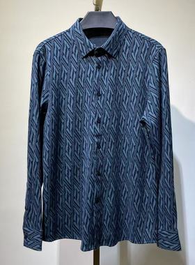 DC521  170码 男士春秋翻领长袖衬衣日常休闲百搭款打底上衣