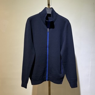 纯色秋冬季 版 商务休闲开衫 外套修身 型 毛衣青年毛衫 M28立领针织衫