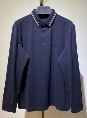 AC4斤立莱 高端 男士长袖T恤弹力春秋季新款抗皱商务休闲打底衫男