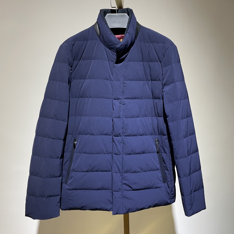 DW118短款羽绒服男冬季2023新款薄款商务休闲男士冬季立领外套