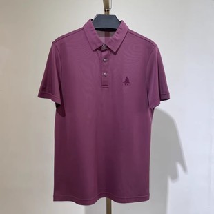 新款 百搭夏季 翻领短袖 商务休闲舒适桑C丝T恤 AD244 170码 男士