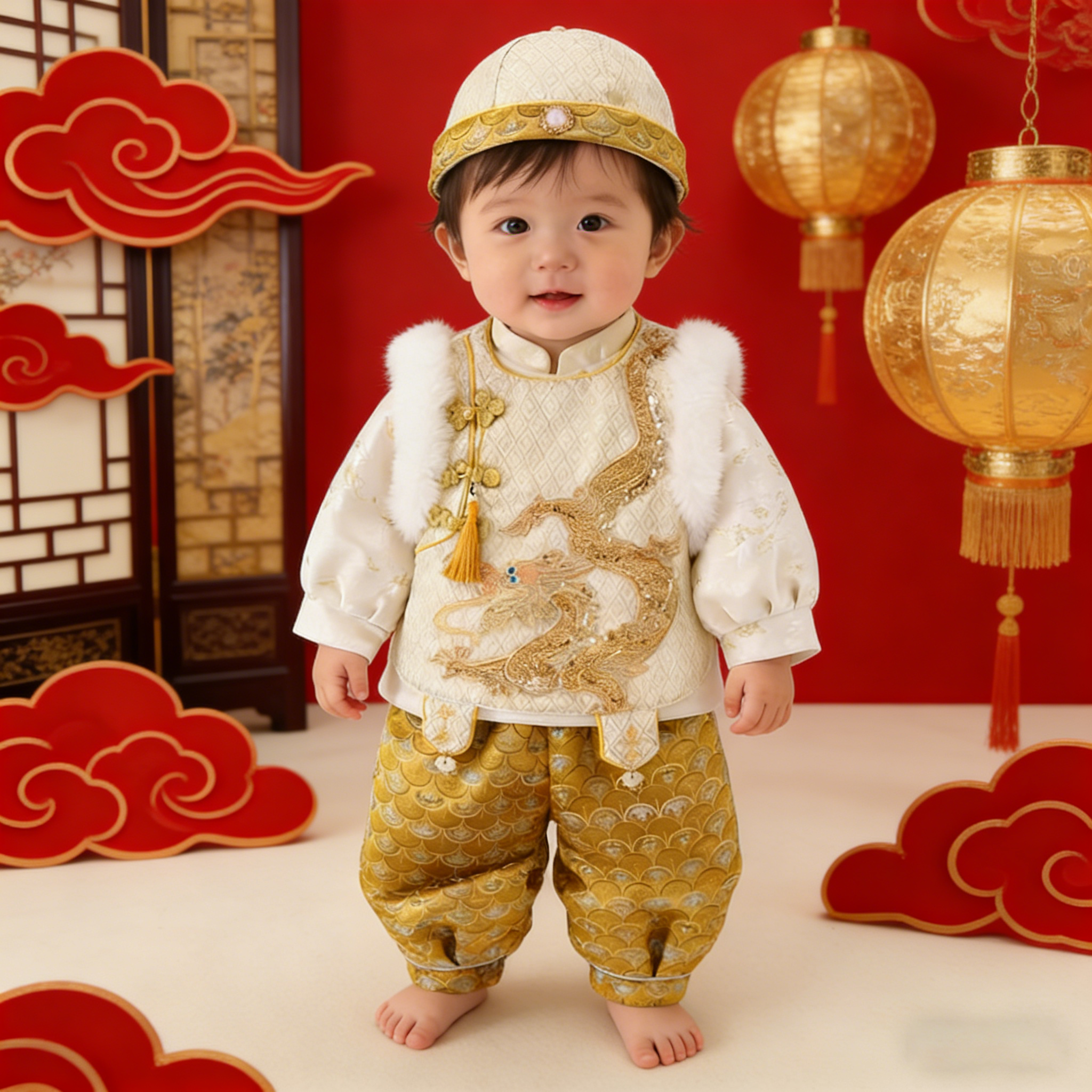 2026新款男宝宝周岁礼服唐装