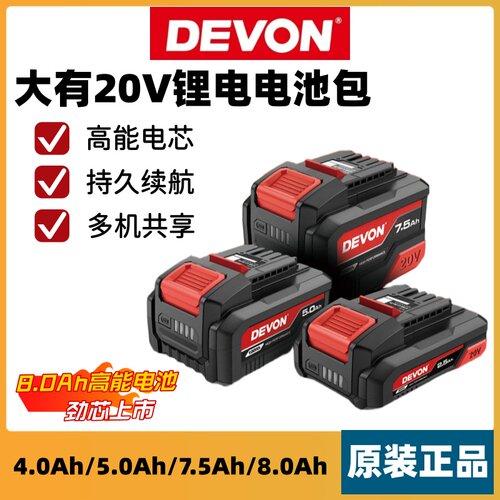 大有电动工具20V锂电电池包