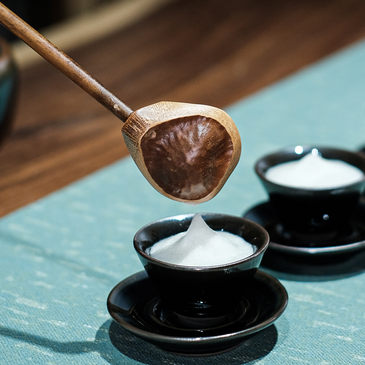 宋研 | 竹制分茶勺 点茶分茶器小水瓢竹心茶瓢天然竹节小水勺茶杓