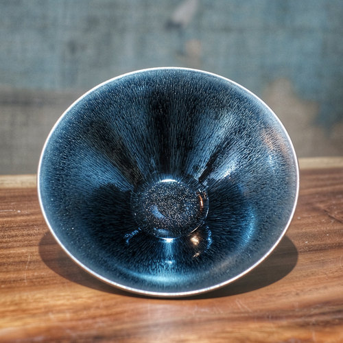 复古仿宋点茶盏宋研建盏