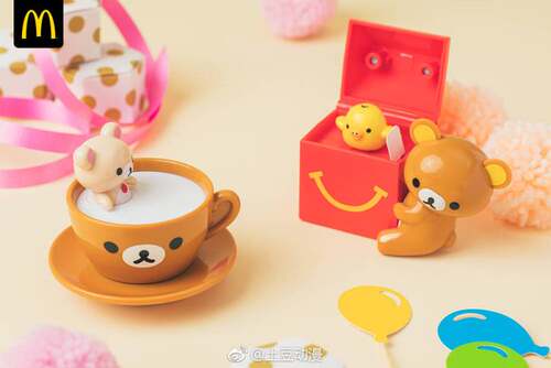 麦当劳桌面摆件松弛熊现货包邮