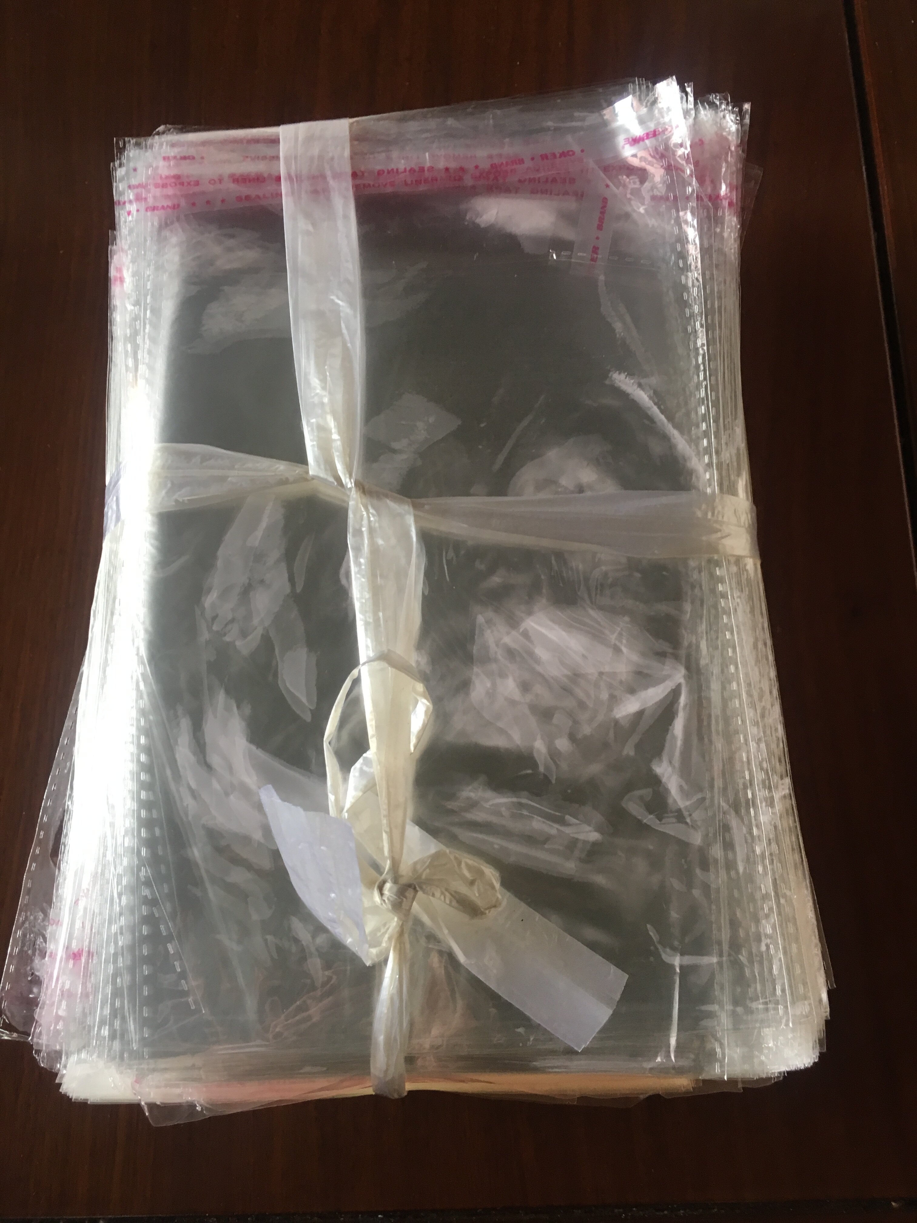 opp袋子不干胶自粘袋塑料包装袋服装包装袋小饰品袋红边自粘袋