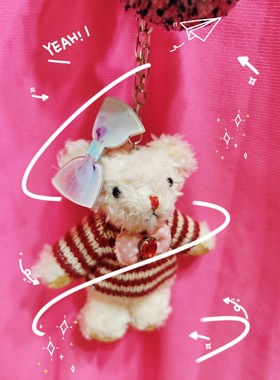 原创设计小熊项链 多用途项链吊饰 个性小熊项链 不退换满50包邮