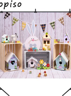 Scopiso Wood Board Happy Easter Photography Background Spri