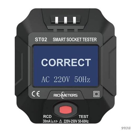 110V-250V Smart Socket Tester, Digital Voltage and Frequency