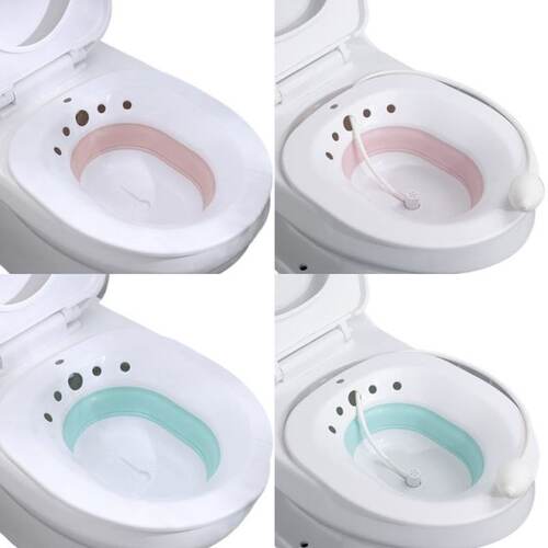 Folding Toilet Sitz Bath Bidet Flusher Special Wash Basin Hi