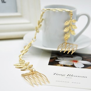 Gold New Combs Wholesale Hair Leaves Fashion Charming