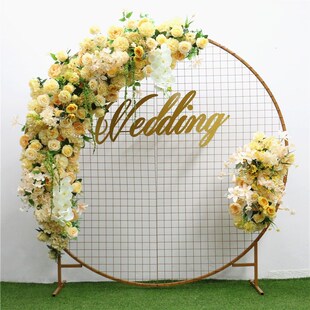 arch wedding decor artificial wrought Custom flower European