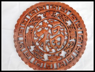 Dongyang wood carving wood carving eight custom pendant hang