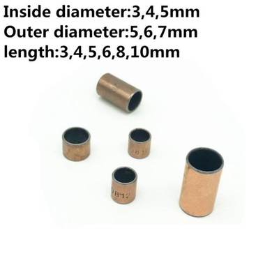 50pcs SF-1 The Inside Diameter of 3 4 5 mm Self Lubricating