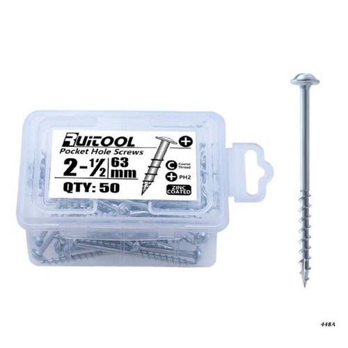 Durable Pocket-Hole Screw Kit Cross Half-thread Self-tapping