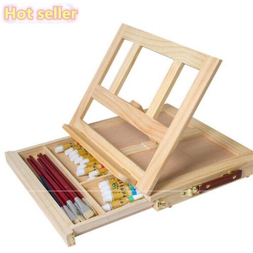 Painting Easel Artist Suitcase Desktop Easel Foldable Table