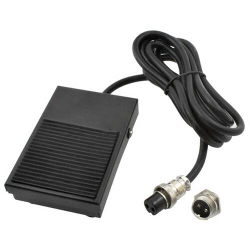 Hand Metal Foot Pedal Switch 1.8 Meters Cable 2 Pins Connect