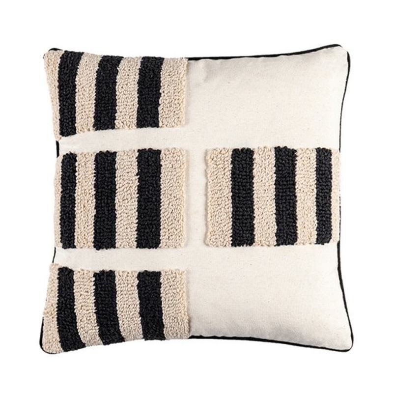 Simple Geometric Plain Color Cushion Pillow Cover Handmade T