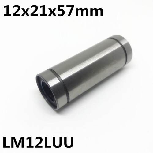 2pcs LM12LUU long type 12x21x57mm 12mm linear ball bearing L