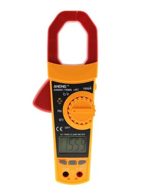 TRMS LCD Clamp Multimeter 6000 Counts w/ Backlight Temperatu