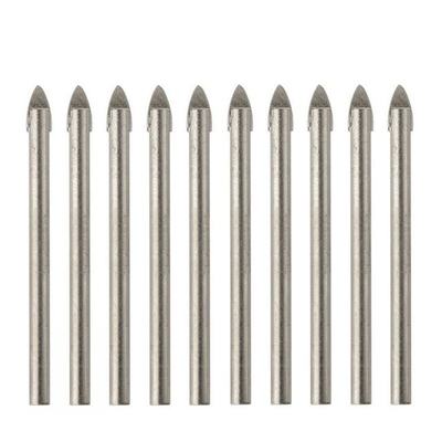 10Pcs 6mm Cross Tile Drill Bits Tungsten Carbide Wood Cerami