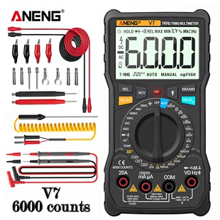 ANENG V7 Digital Multimeter 6000 Counts Avometer Transistor