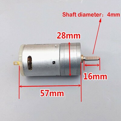 385 Gear Motor DC 6V-12V 9V Volt 1200RPM D Shaft CW CCW Reve